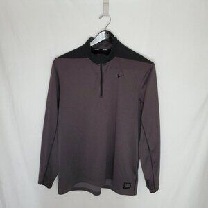 Nike Golf Jacket Mens Gray Dri Fit Half Zip Core Pullover 1/2 Performance XL